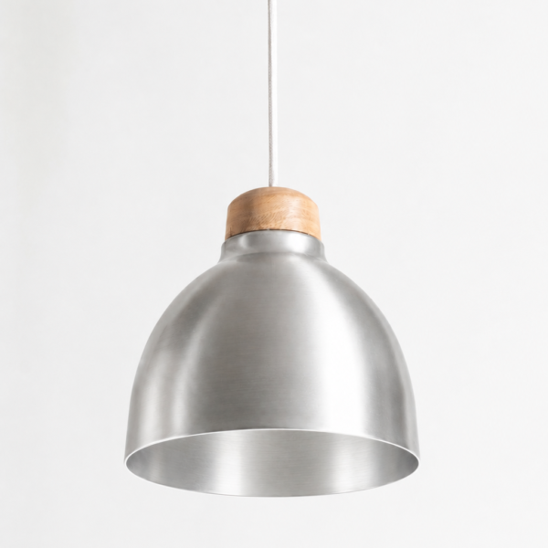 LAMPARA COLGANTE 25 CM ALUMINIO