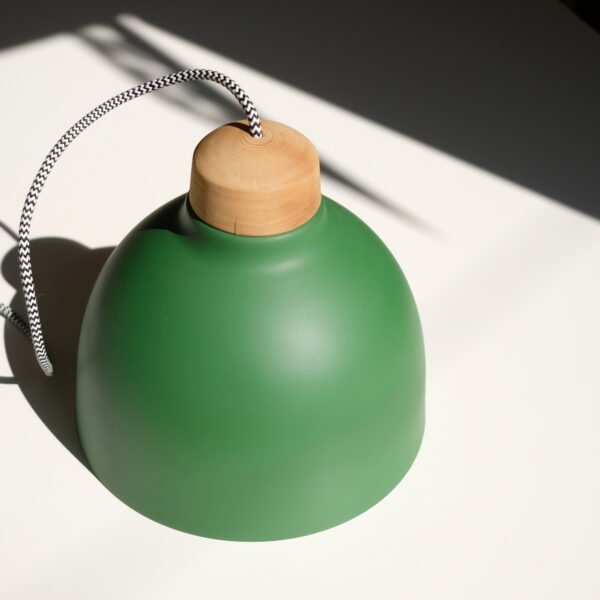 LAMPARA COLGANTE 25 CM  VERDE MATE