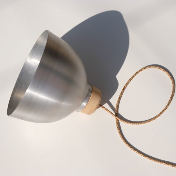 LAMPARA COLGANTE 25 CM ALUMINIO
